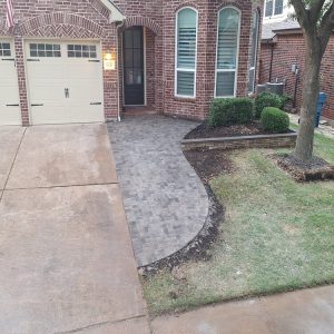 Pavers and turf in Frisco, TX