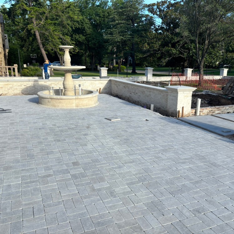 Pavers and turf in Frisco, TX