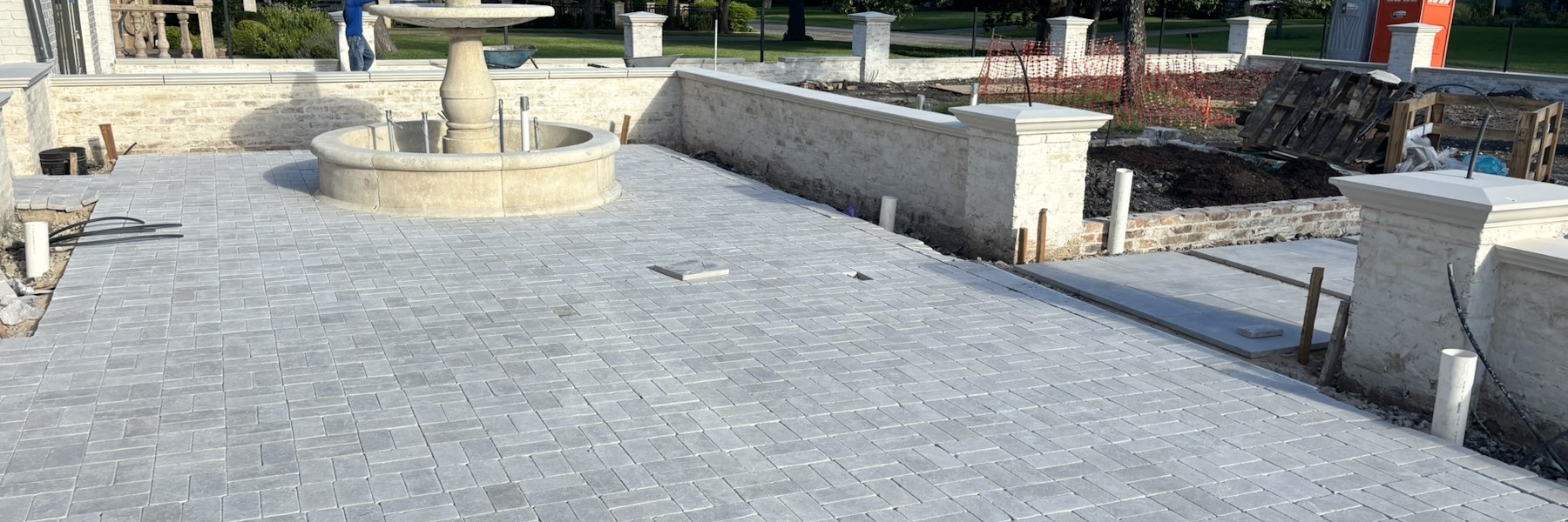 Pavers and turf in Frisco, TX